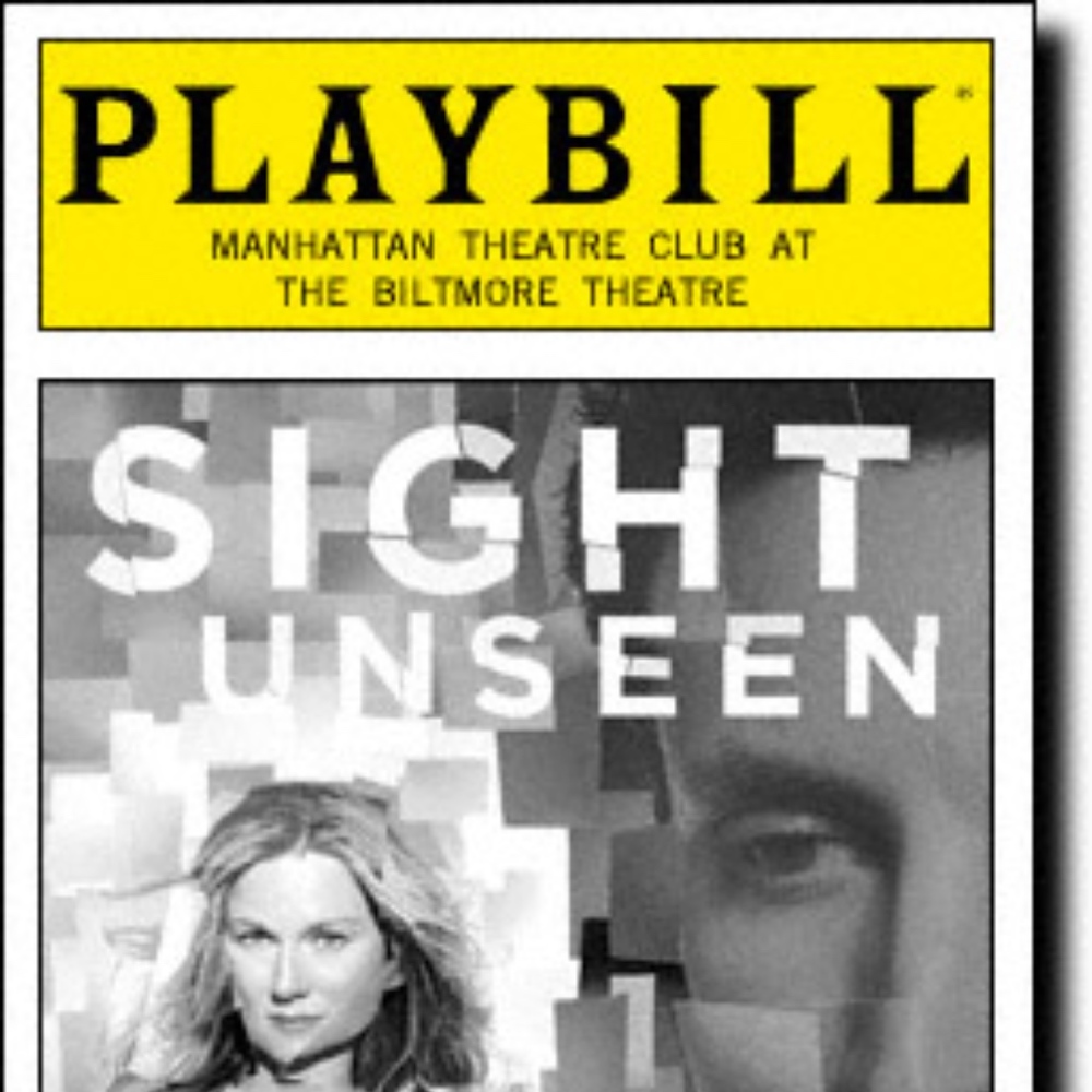 Laura Linney & Ben Shenkman Playbill Sight Unseen